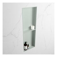 Wandnis Solid Surface Easy | In- en opbouw | 30x150x8 cm | 2 vakken | Greey