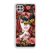 Lady Moth: Samsung Galaxy A22 4G Transparant Hoesje