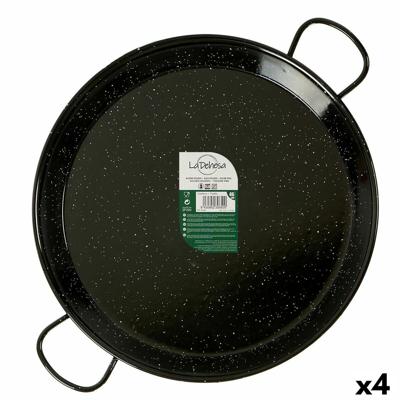 Pan La Dehesa 0246-LD 0246-LD Zwart Geëmailleerd Staal Ø 46 cm 59 x 6 x 46 cm (4 Stuks)