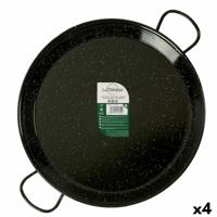 Pan La Dehesa 0246-LD 0246-LD Zwart Geëmailleerd Staal Ø 46 cm 59 x 6 x 46 cm (4 Stuks)