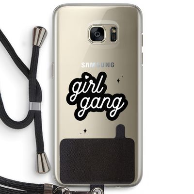 Girl Gang: Samsung Galaxy S7 Edge Transparant Hoesje met koord