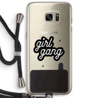 Girl Gang: Samsung Galaxy S7 Edge Transparant Hoesje met koord