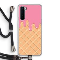 Ice cream: OnePlus Nord Transparant Hoesje met koord Ice cream: OnePlus Nord Transparant Hoesje met koord