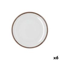 Dessertbord Bidasoa Orion Hydrozero Wit Keramisch Ø 21 cm (6 Stuks)