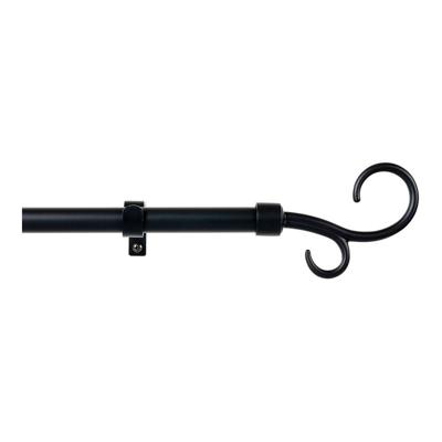 Stang voor Gordijnen Stor Planet Uitschuifbaar Zwart (110 cm)
