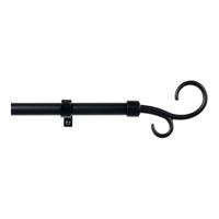 Stang voor Gordijnen Stor Planet Uitschuifbaar Zwart (110 cm)