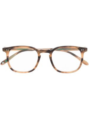 Garrett Leight lunettes de vue à monture carrée - Marron