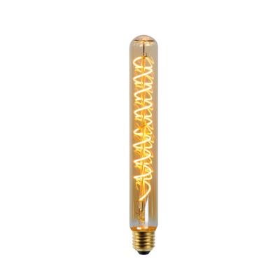 Lucide T32 - Filament lamp - Ø 3,2 cm - LED 3 StepDim (Memory) - E27 - 1x4,9W 2200K - Amber