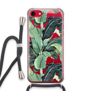 Bananenbladeren: iPhone SE 2020 Transparant Hoesje met koord