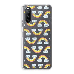 Regenboog: Sony Xperia 10 III Transparant Hoesje