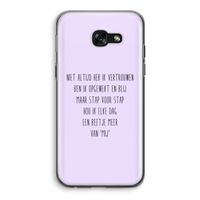 Zelfvertrouwen: Samsung Galaxy A5 (2017) Transparant Hoesje Zelfvertrouwen: Samsung Galaxy A5 (2017) Transparant Hoesje
