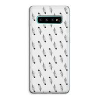 Pluimen: Samsung Galaxy S10 Plus Transparant Hoesje