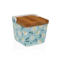 Zoutvaatje met deksel Versa DAISY Keramisch 8,8 x 8,5 x 8,8 cm