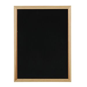 Krijtbord/schoolbord magnetisch - 30 x 40 cm - hout