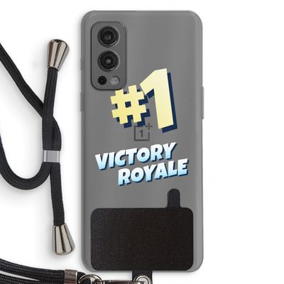 Victory Royale: OnePlus Nord 2 5G Transparant Hoesje met koord