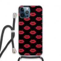 Lips: iPhone 13 Pro Max Transparant Hoesje met koord