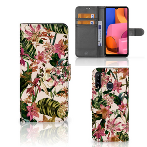 Samsung Galaxy A20s Hoesje Flowers