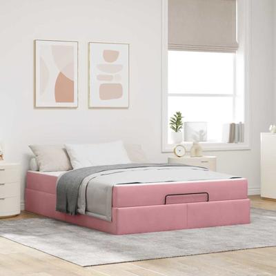 Bedframe Roze 140 x 200 cm Fluweel