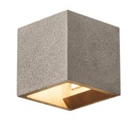 SLV WandlampSolid Cube Up-Down zwart zandsteen - 1000911