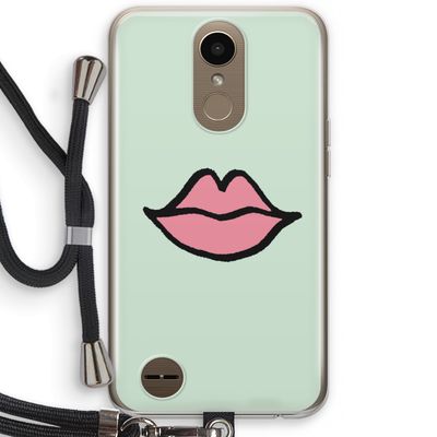 Kusje: LG K10 (2017) Transparant Hoesje met koord