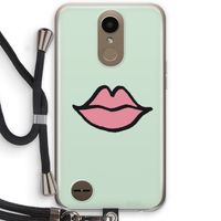 Kusje: LG K10 (2017) Transparant Hoesje met koord