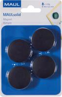 Maul magneet Solid, 38 mm, trekkracht 1,5 kg, blister van 4 stuks, zwart
