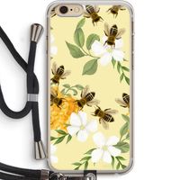 No flowers without bees: iPhone 6 PLUS / 6S PLUS Transparant Hoesje met koord