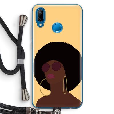 Golden hour: Huawei P20 Lite Transparant Hoesje met koord