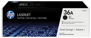 HP Toner 36A Origineel 2-pack Zwart 2000 bladzijden CB436AD