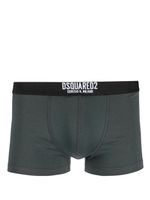 DSQUARED2 boxer en coton à taille logo - Vert - thumbnail