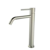 Wastafelmengkraan Hoog BWS Uitloop 19.5 cm 1-hendel Geborsteld Staal Boss & Wessing