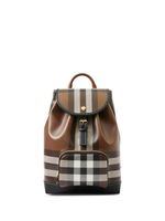 Burberry sac à dos en cuir à carreaux - Tons neutres