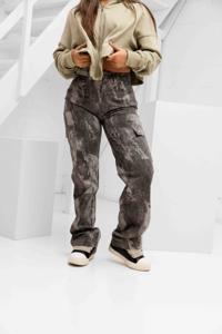 Malelions Straight Leg Camouflage Broek Dames Donkergrijs - Maat S - Kleur: Donkergrijs | Soccerfanshop