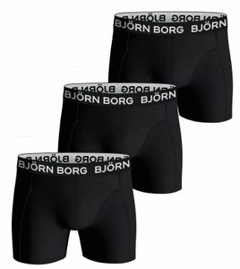 Bjorn Borg boxershorts cotton stretch 3-pack zwart