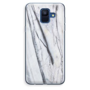 Gestreepte marmer: Samsung Galaxy A6 (2018) Transparant Hoesje