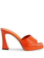 Giuseppe Zanotti mules Solhene 100 mm à plateforme - Orange