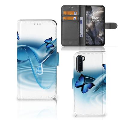 OnePlus Nord | Telefoonhoesje | Met pasjeshouder | Vlinders