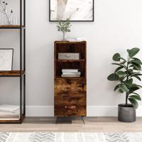 Dressoir 34,5x34x90 cm bewerkt hout gerookt eiken - thumbnail