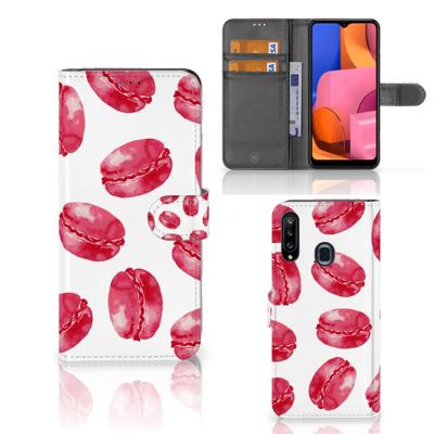 Samsung Galaxy A20s | Book Cover | Pink Macarons