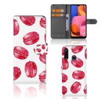 Samsung Galaxy A20s | Book Cover | Pink Macarons