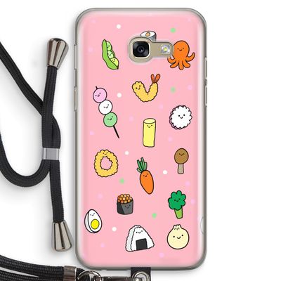 Happy bento friends: Samsung Galaxy A5 (2017) Transparant Hoesje met koord