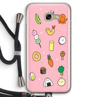 Happy bento friends: Samsung Galaxy A5 (2017) Transparant Hoesje met koord