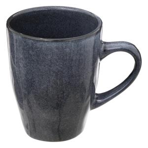 Koffiemokken Pompei - 1x stuks - Keramiek - blauw - 370 ml - 9 x 11 cm - old stone look