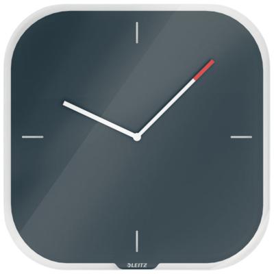 Wandklok leitz cosy glas grijs Wandklok leitz cosy glas grijs