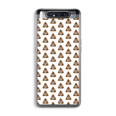 Poop emoji: Samsung Galaxy A80 Transparant Hoesje