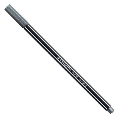 Stabilo viltstift - metallic zilver (68/805)