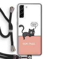 GSM poes: Samsung Galaxy S21 Plus Transparant Hoesje met koord