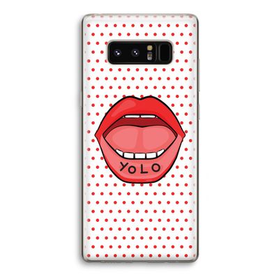 Yolo Denise: Samsung Galaxy Note 8 Transparant Hoesje