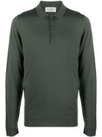 John Smedley Belper long-sleeve polo shirt - Vert