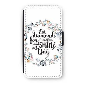 Diamonds: iPhone X Flip Hoesje